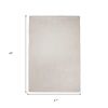 2' X 4' Polyester Ivory Area Rug