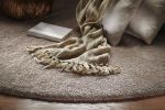 2' X 4' Beige Indoor Shag Rug