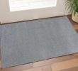 2' X 4' Polyester Grey Area Rug