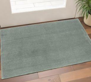 2' X 4' Polyester Slate Area Rug
