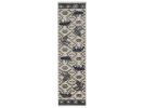 2' X 7' Ivory Or Blue Polypropylene Runner Rug