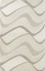 2' X 4' Ivory Hand Tufted Abstract Waves Indoor Accent Rug