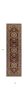 2' X 8' Red Or Beige Medallion Runner Rug