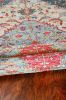 3' X 5' Blue and Beige Medallion Hand Woven Area Rug