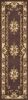 2' X 8' Plum Or Ivory Medallion Runner Rug