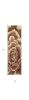 2' X 8' Ivory Floral Runner Rug