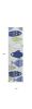 8' Light Blue Hand Hooked Oversized Sea Of Fish Indoor Runner Rug
