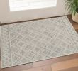 3' X 5' Sand Geometric Diamond Wool Area Rug
