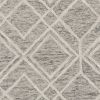 3' X 5' Sand Geometric Diamond Wool Area Rug