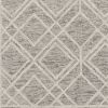 3' X 5' Sand Geometric Diamond Wool Area Rug