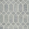 3' X 5' Slate Blue Hand Tufted Geometric Indoor Area Rug