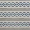 3' X 5' Ivory Or Spa Braid Design Uv Treated Area Rug