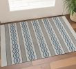 3' X 5' Ivory Or Spa Braid Design Uv Treated Area Rug