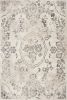 3' X 5' Gray Floral Vines Distressed Area Rug