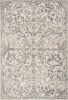 3' X 5' Ivory Floral Vines Distressed Area Rug