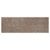 8' Beige Heather Plain Runner Rug