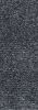 8' Black Heather Plain Runner Rug