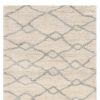 4' X 6' Ivory Grey Machine Woven Chain Link Indoor Area Rug