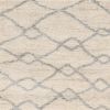 4' X 6' Ivory Grey Machine Woven Chain Link Indoor Area Rug