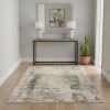 4' X 6' Ivory And Blue Area Rug