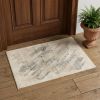 3' X 5' Gray and Ivory Abstract Distressed Area Rug