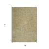 3' X 5' Yellow Heather Plain Area Rug