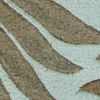 3' X 4' Aqua Blue Hand Tufted Tropical Leaves Indoor Area Rug