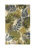 3' X 4' Ivory Hand Tufted Oversized Tropical Leaves Indoor Area Rug