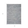 3' X 5' Ocean Blue Hand Tufted Abstract Indoor Area Rug