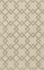 2' X 7' Ivory Diamond Tiles Wool Runner Rug