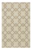 2' X 7' Ivory Diamond Tiles Wool Runner Rug