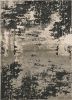 6' X 9' Black and Silver Area Rug