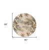 6' Ivory Round Wool Hand Tufted Area Rug