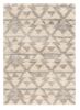 8' X 10' Ivory Grey Machine Woven Geometric Indoor Area Rug