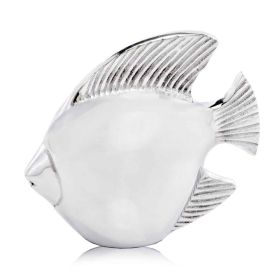 6" Silver Buffed Aluminum Tabletop Sculpture