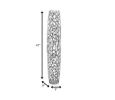 47" Aluminum Silver Twigs Cylinder Floor Vase
