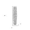 40" Aluminum Silver Twigs Cylinder Floor Vase