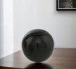 3" Black Enameled Aluminum Decorative Sphere
