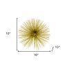 10" Antique Gold Finish Large Urchin Sphere
