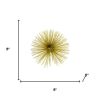 8" Gold Metal Sea Urchin Spiky Sphere