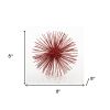 8" X 8" X 8" Red Medium Spiked Sphere