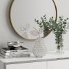 10" Silver and Faux Crystal Decorative Pear Tabletop Sculpture