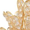 13" Gold and Faux Crystal Pineapple Tabletop Sculpture