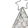 16" Silver Faux Crystal Christmas Figurine