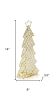 16" Glam Gold And Faux Crystal Christmas Tree