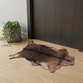 2' X 3' Tricolor Calfskin/Microsuede Contemporary - Area Rugs