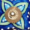 1.5" X 1.5" X 1.5" Ceramic Metal Multicolor 12 Pack Knob