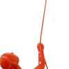 6" Red Unique Climbing Man With Rope Wall Art