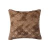 20" X 20" X 5" Acrylic Plush Polyester Polyfill Brown 2 Pack Pillow