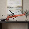 Aerial Crane Lifting Helicopter LED Sculpture
